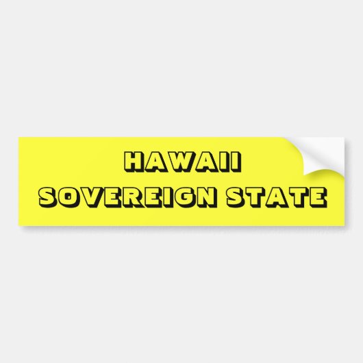 HAWAII BUMPERSTICKER (Voorkant)
