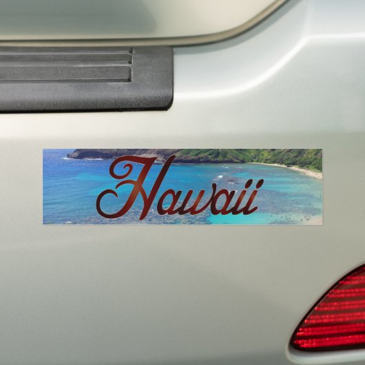 Hawaii Bumpersticker (Op auto)