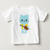 Hawaii Cat, Cute Cat, Blue Cat, Guitar, Luau (Voorkant)
