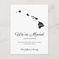 Hawaii Chalkboard State Kaart Verhuizen Briefkaart