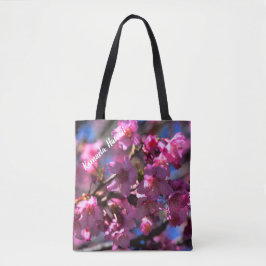 Hawaii Cherry Blossom Tote Bag
