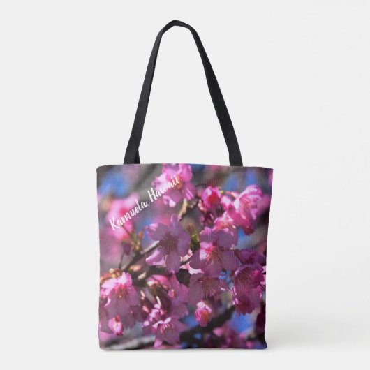 Hawaii Cherry Blossom Tote Bag (Achterkant)