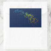 hawaii chill blut rechthoekige sticker (Tas)