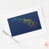 hawaii chill blut rechthoekige sticker (Envelop)