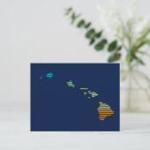 hawaii-chill fade briefkaart (Staand voorkant)