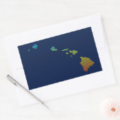 hawaii-chill fade rechthoekige sticker (Envelop)