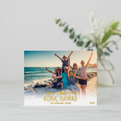 HAWAII CHRISTMAS CARD | BRIEFKAARTEN BEACH FOTO (Staand Voorkant)