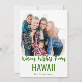 HAWAII CHRISTMAS CARDS BEACH FOTO CHRISTMAS CARDS FEESTDAGENKAART