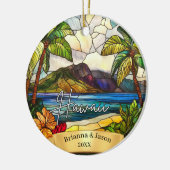 Hawaii Christmas Ornament Couples Family Vacation (Links)