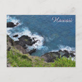 Hawaii Cliff Ocean Waves Schilderachtig Uitzicht Briefkaart (Voorkant)