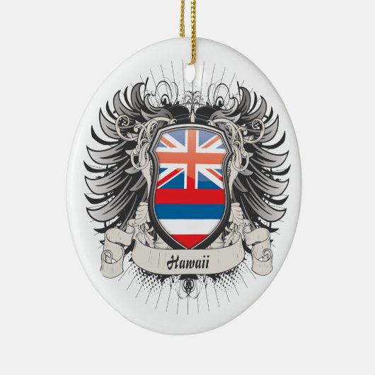 Hawaii Crest Keramisch Ornament (Rechts)