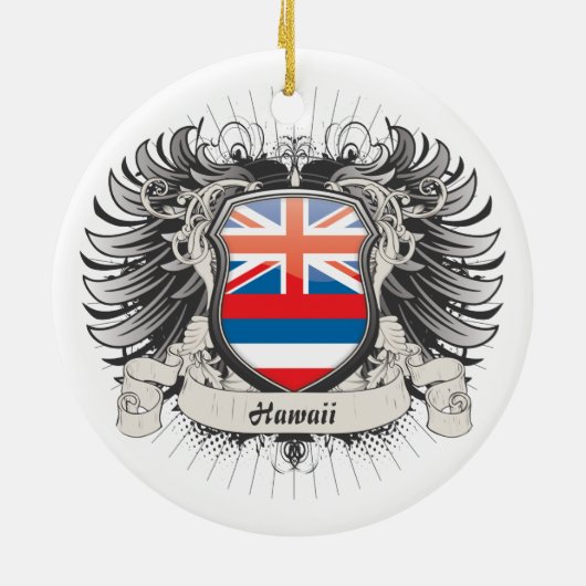 Hawaii Crest Keramisch Ornament (Achterkant)