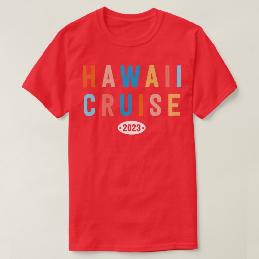 Hawaii Cruise 2023 Besties met gevaccineerde Hawai T-shirt (Design voorkant)