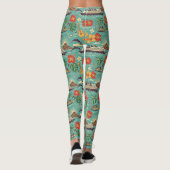 Hawaii-cruise Tropisch Eiland Schip Ontwerp Leggings (Achterkant)