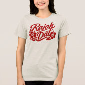 Hawaii cultuur - Rahjah Tri-Blend Shirt (Voorkant)