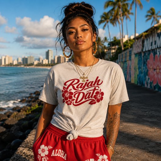 Hawaii cultuur - Rahjah Tri-Blend Shirt