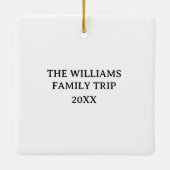 Hawaii Custom USA Familiereis Keepsake Kerstmis Keramisch Ornament (Achterkant)