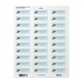 Hawaii Cute Cartoon Tropical Honu Sea Turtle Etiket (Full Sheet)