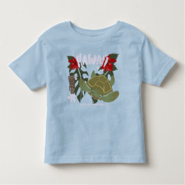 Hawaii Cute Tropical Sea Turtle Kinder Shirts