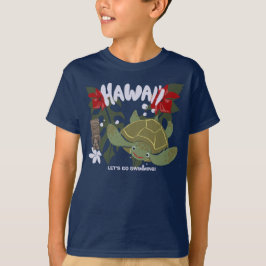 Hawaii Cute Tropical Sea Turtle T-shirt