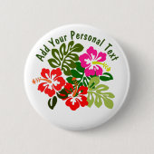 Hawaii Dag Ronde Button 5,7 Cm (Voorkant)