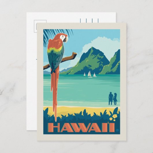 Hawaii | Datum opslaan Uitnodiging Briefkaart (Voorkant / Achterkant)