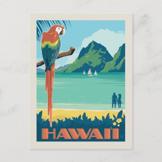Hawaii | Datum opslaan Uitnodiging Briefkaart (Voorkant)