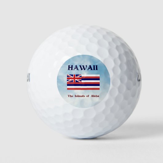 Hawaii, de Aloha-eilanden Golfballen (Voorkant)