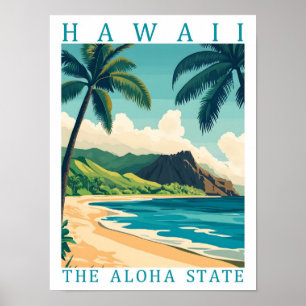 Hawaii de Aloha-staat USA Reisbestemming Poster