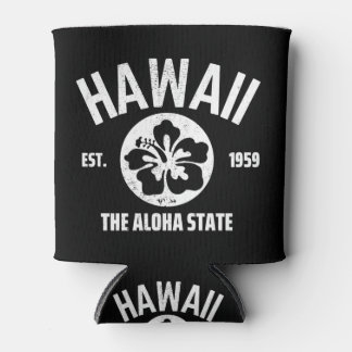 Hawaii De Aloha Staat Vintage Staat Grafisch Blikjeskoeler