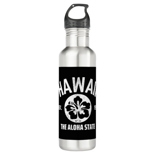 Hawaii De  staat Aloha Grafisch Waterfles (Voorkant)