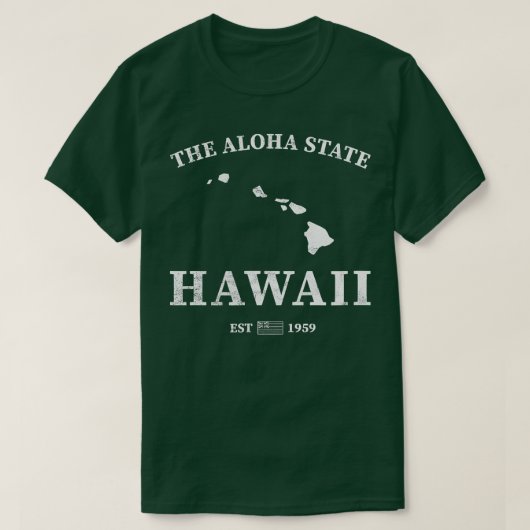Hawaii de staat Aloha T-shirt (Design voorkant)