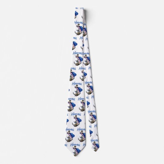 Hawaii Deep Zee Gevist Stropdas (Voorkant)