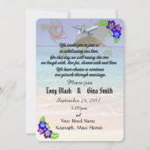 Hawaii Destination Wedding Invitation Kaart (Voorkant)