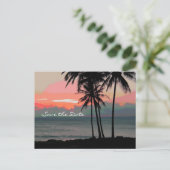 Hawaii Destination Wedding save the date Aankondigingskaart (Staand voorkant)