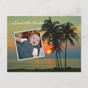  Hawaii Destination Wedding save the date Aankondigingskaart