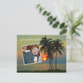 Hawaii Destination Wedding save the date Aankondigingskaart (Staand voorkant)