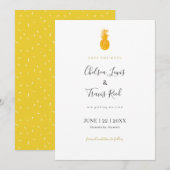 Hawaii Destination Wedding Save the Date Pineapple (Voorkant / Achterkant)