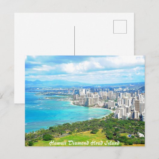Hawaii Diamond Briefkaart (Voorkant / Achterkant)