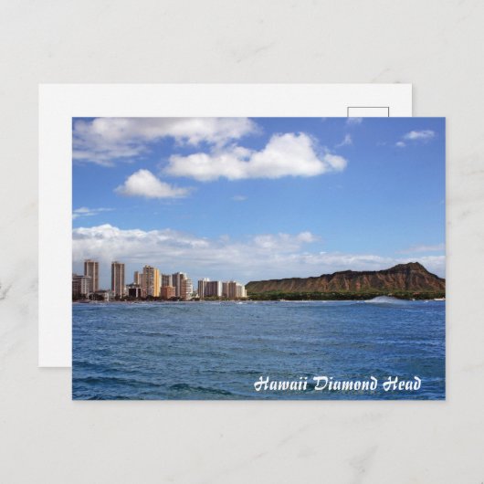 Hawaii Diamond Head Briefkaart (Voorkant / Achterkant)