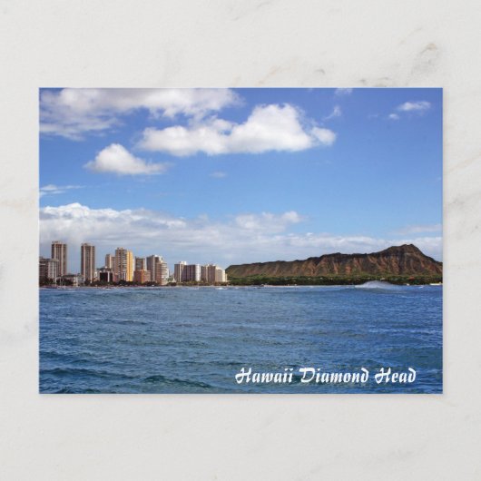 Hawaii Diamond Head Briefkaart (Voorkant)