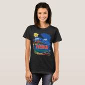 Hawaii Diamond Head Kust Blauwe Reis T-shirt (Voorkant volledig)