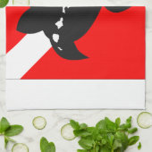 Hawaii Dive Flag Theedoek (Gevouwen)