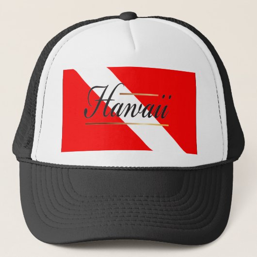 Hawaii Dive Flag Trucker Pet (Voorkant)
