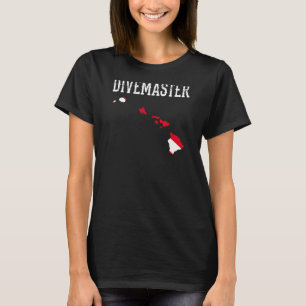 Hawaii Divemaster Scuba Diving Instructor Dive Fla T-shirt