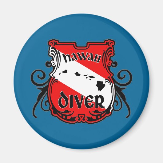 Hawaii Diver Magneet (Voorkant)