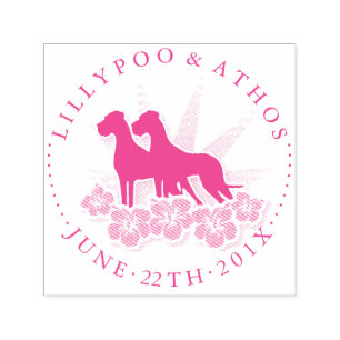 Hawaii Dogge Postzegels Zelfinktende Stempel