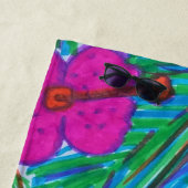 Hawaii Dreams Hibiscus Print Strandlaken (In situ)