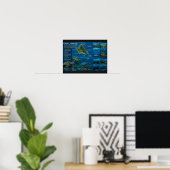 Hawaii Duiklocaties Poster (Thuiskantoor)