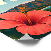 Hawaii Eiland Paradijs Reizen Poster (Hoek)